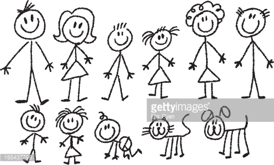 533x321 Stick Family Group With Items