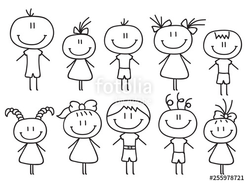 Stick Figure Family Vector at Vectorified.com | Collection of Stick ...