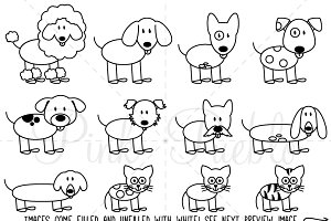 300x200 Stick Family Group With Items