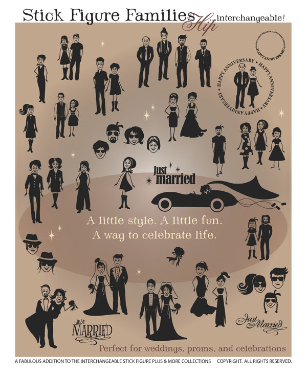 600x733 Stick Figure Families Vector Art In Graphics