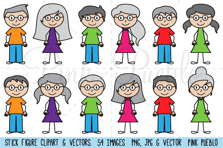 736x490 Stick Figure Family Clipart Vector Pinkpueblo