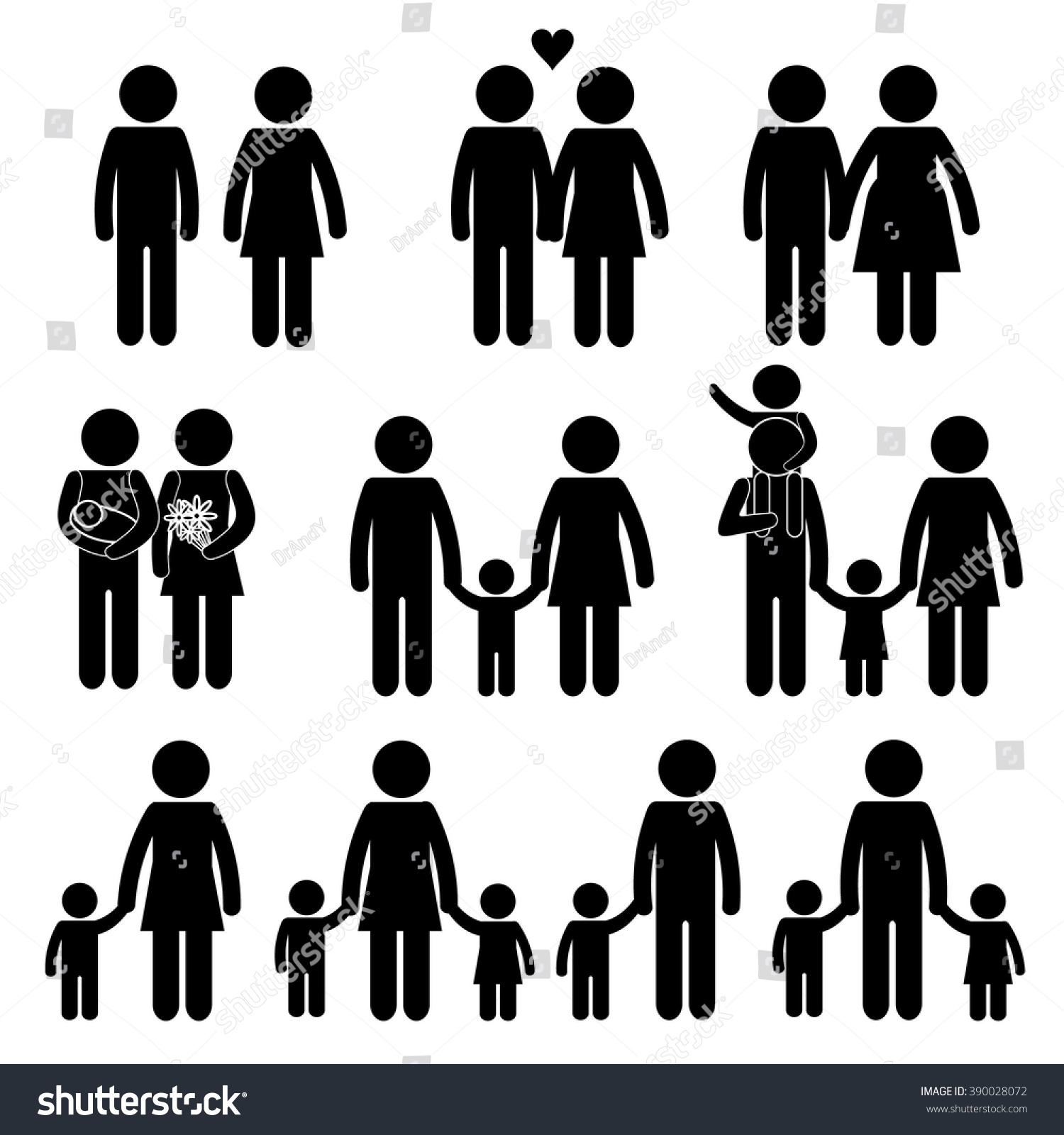 Download Stick Figure Family Vector at Vectorified.com | Collection ...