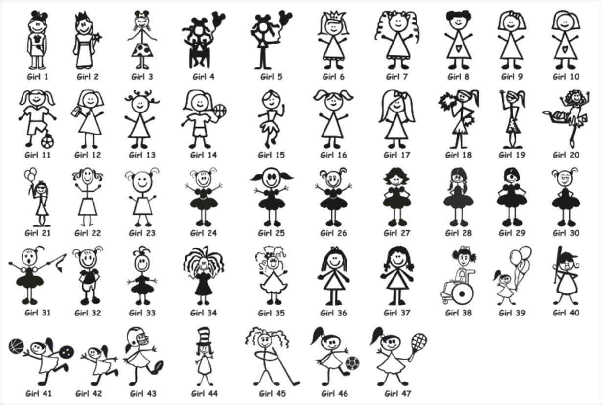 1230x828 Stick For Drawings Stick Figure Family Instead Of A Decal