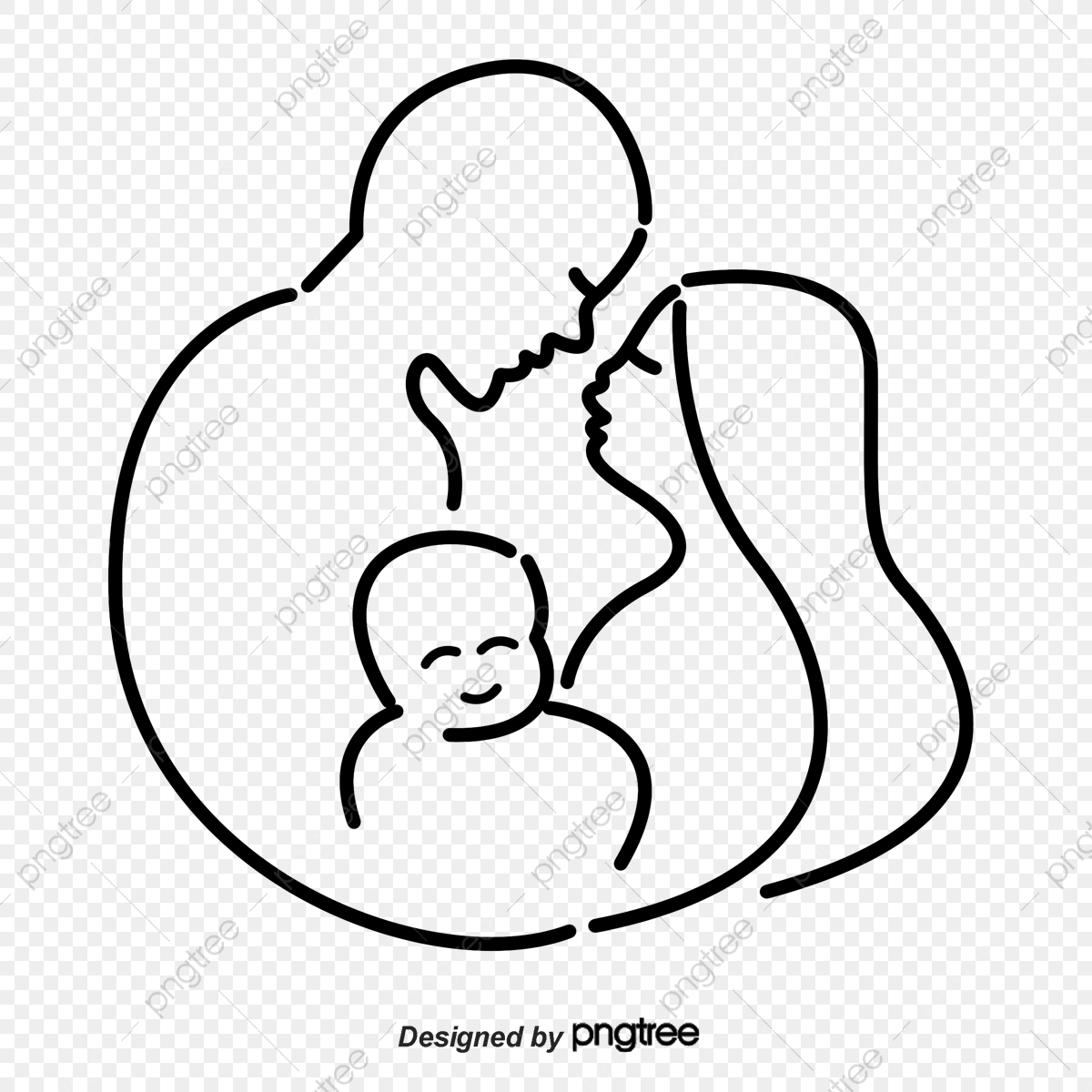 1200x1200 Vector Stick Figure Family Of Three, Care, Baby, Father Png