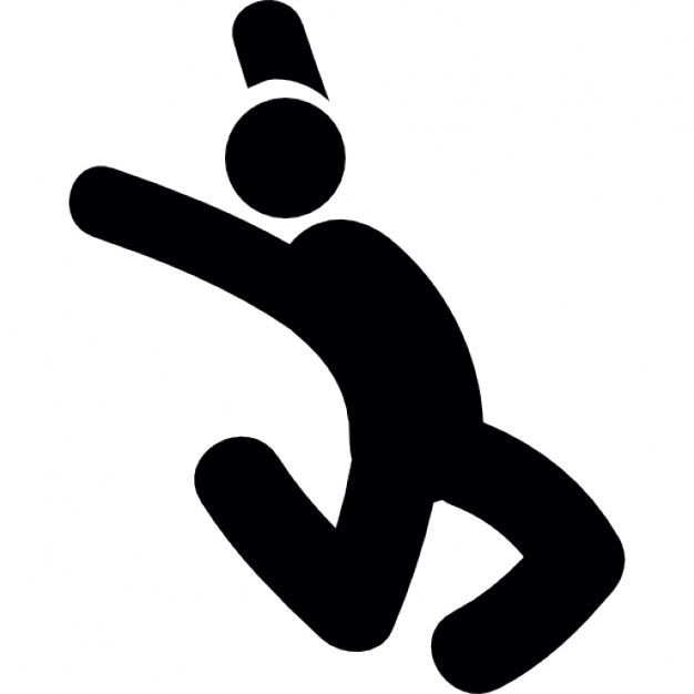626x626 Jumping Man Silhouette In People Icon