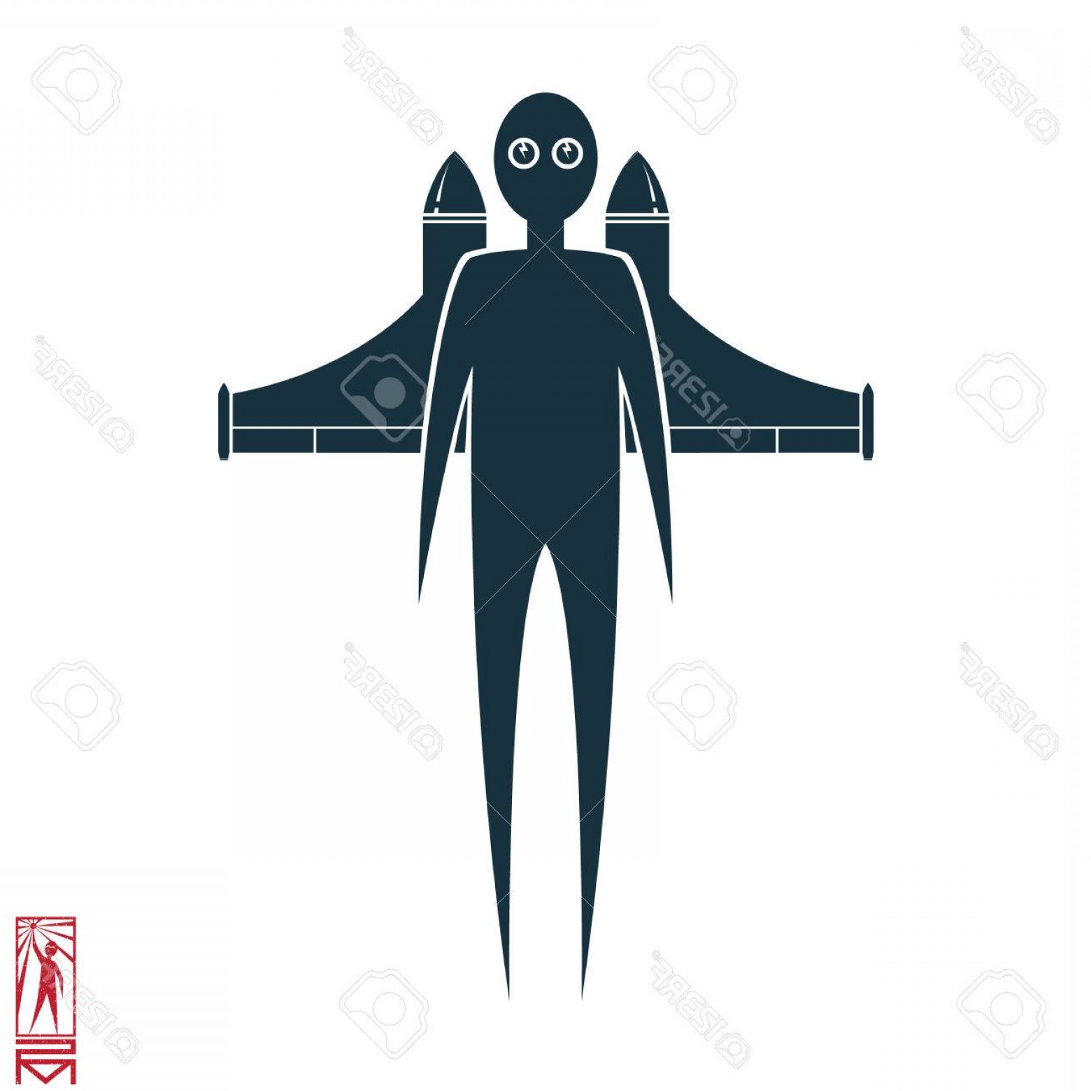 1560x1560 Photostock Vector Man Person Basic Body Position Stick Figure Icon