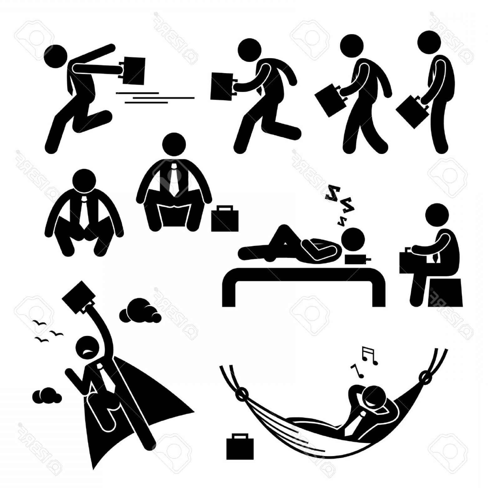 1560x1560 Running Stick Figure Vector Hoodamath