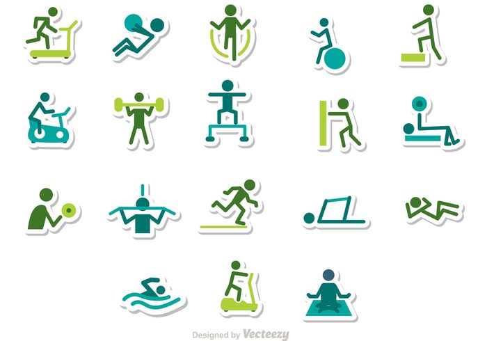 700x490 Fitness Stick Figure Icons Vector Pack Free Icon Packs Ui Download