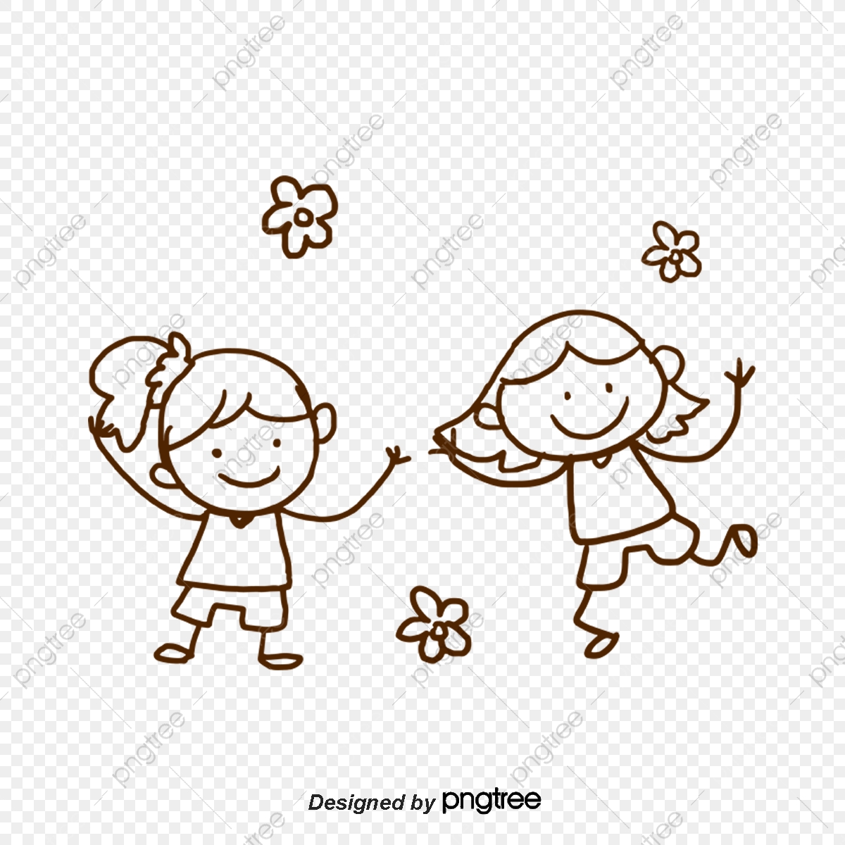 1200x1200 Children Stick Figure Vector, Balloon, Children, Play Png
