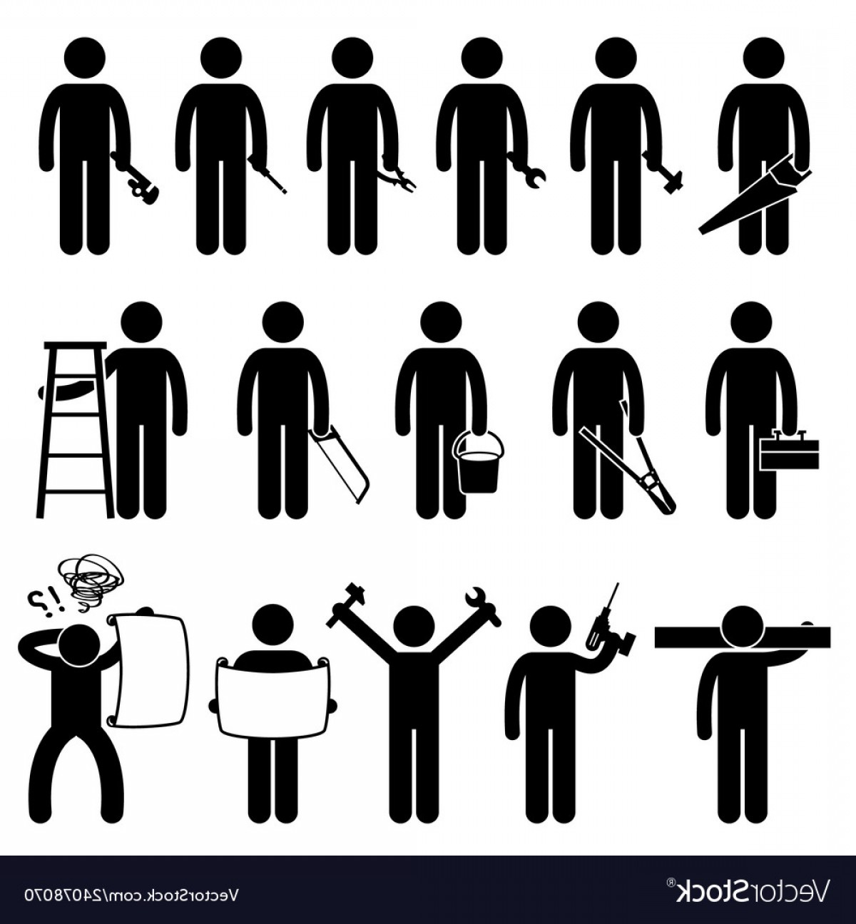 1200x1296 Vector Stick Person Lamaison