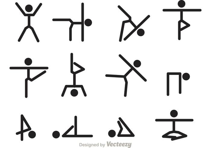 700x490 Gymnastics Stick Figure Vector Icons Free Graphics Uihere