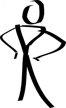 261x425 Free Stick Figure Vector Clip
