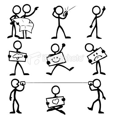 380x380 Picture Of A Stick Figure Group With Items