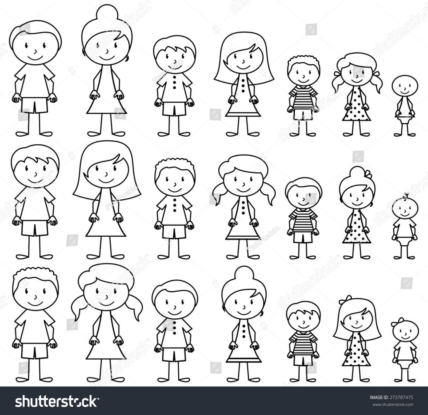 Stick People Vector at Vectorified.com | Collection of Stick People ...