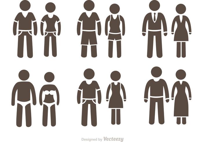 700x490 Stick Figure Vector Group With Items