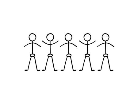 450x338 Vector Stick People Free Download Clip Art