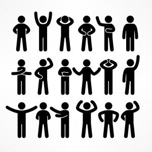 300x300 Woman Stick Figure Icons Vector Pack Catchsplace