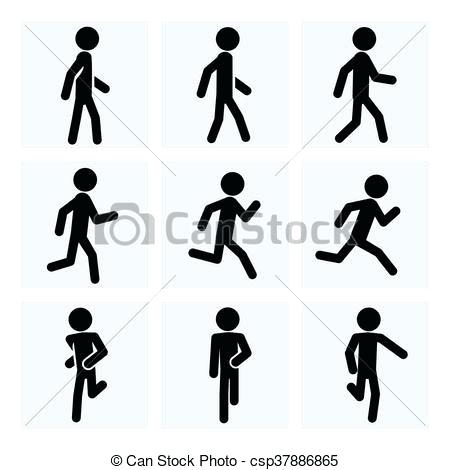 450x470 Running Person Clipart