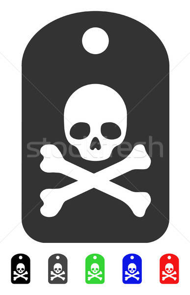 387x600 Death Sticker Flat Icon Vector Illustration Victor Ivlichev