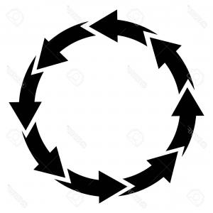 300x300 Photostock Vector Arrow Round Cycle Icon Vector Image Can Also Be
