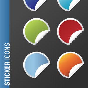 300x300 Web Sticker Icon Vectors Free Icon Packs Ui Download