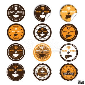 300x300 Wifi Free Sign, Sticker, Icon, Label, Vector Premium Clipart