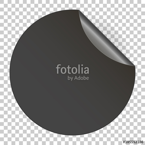 Blank Empty Black Round Sticker Vector Image With A Turned Edge 500x500 Blank Empty Black Round Sticker Vector Image With A Turned Edge