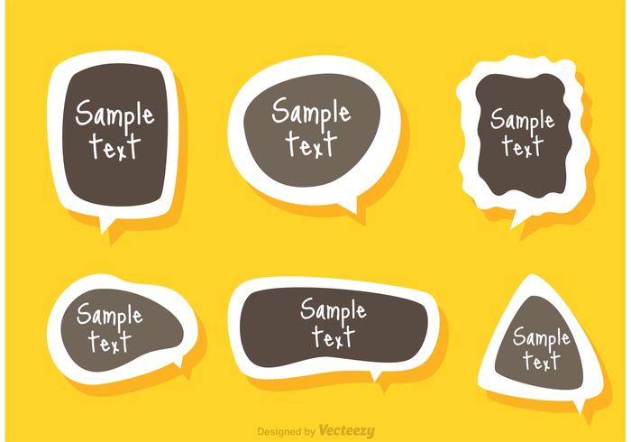 Text Box Template Sticker Vector 700x490 Text Box Template Sticker Vector