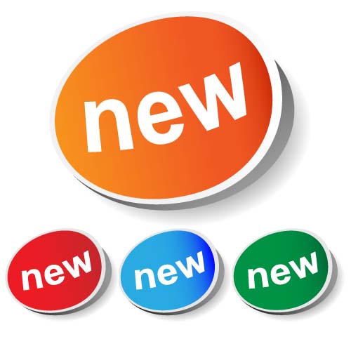 Colored New Sticker Vector Free Download 500x500 Colored New Sticker Vector Free Download