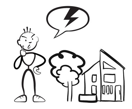 450x373 Stick Figure Man Reports Household Damage, Stickman Vector Drawing
