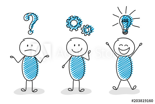 500x334 Business Image Concept With Funny Stickman Vector