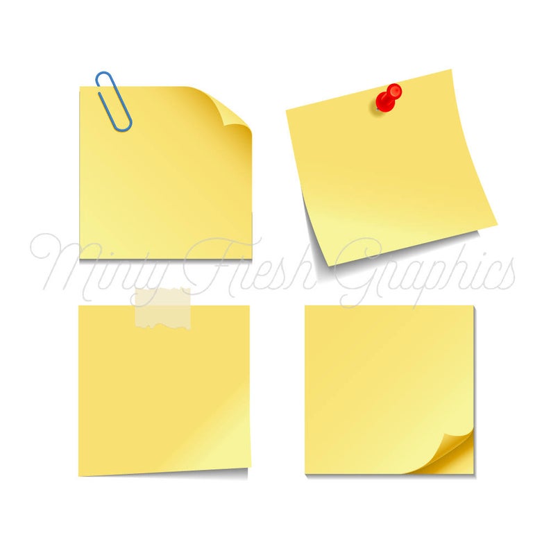 794x794 Sticky Note Clipart Planner Clipart Paper Post It Notes Etsy