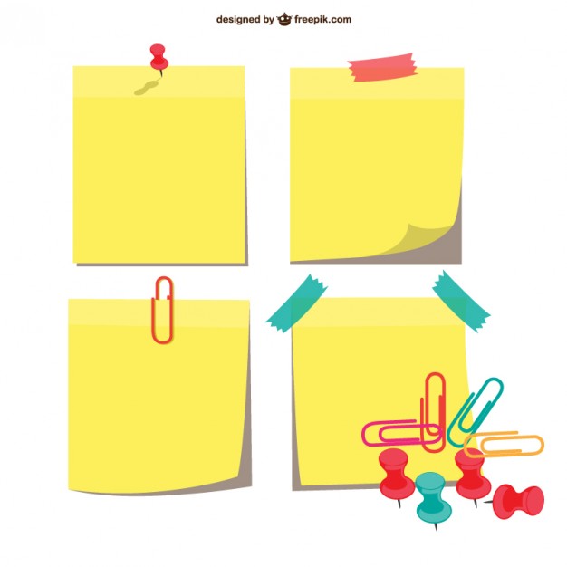 626x626 Sticky Notes Pack Vector Free Download