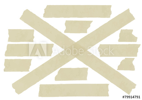 Set Of Cross Adhesive Tape Vector Illustration 500x350 Set Of Cross Adhesive Tape Vector Illustration
