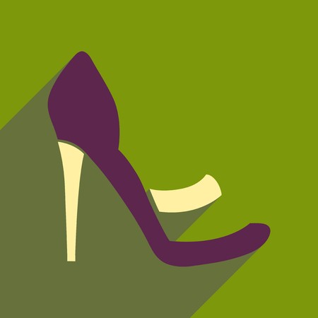 Flat Icon With Long Shadow Stiletto Heels Royalty Free Vector 450x450 Flat Icon With Long Shadow Stiletto Heels Royalty Free Vector