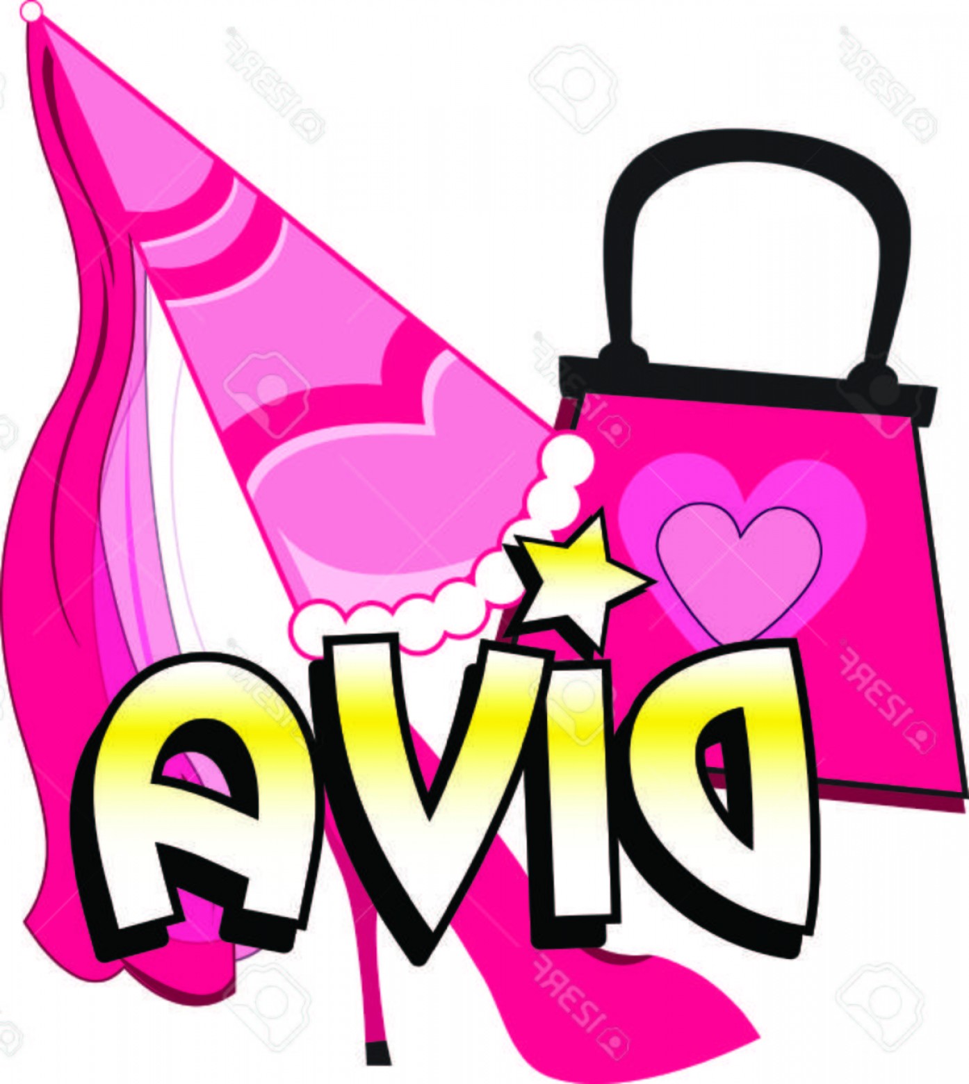 Photostock Vector Here Are Your Basic Diva Supplies Stiletto Heels 1394x1560 Photostock Vector Here Are Your Basic Diva Supplies Stiletto Heels