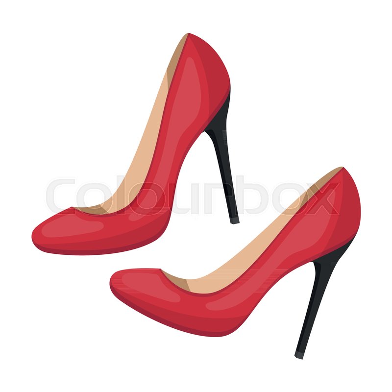 Shoes With Stiletto Heel Icon In Stock Vector Colourbox 800x800 Shoes With Stiletto Heel Icon In Stock Vector Colourbox