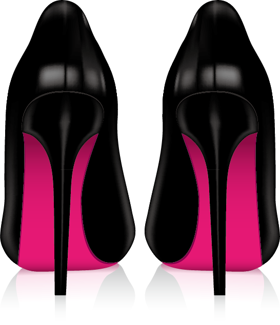546x635 Material Royalty Free High Bag Stiletto Vector Shoe