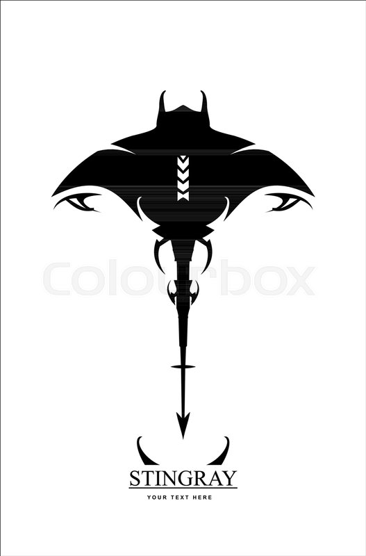 527x800 Stingray, Manta, The Stingray Logo Stock Vector Colourbox
