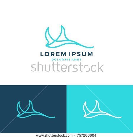 450x470 Stingray Mantaray Logo Vector Icon Line Art Outline Monoline
