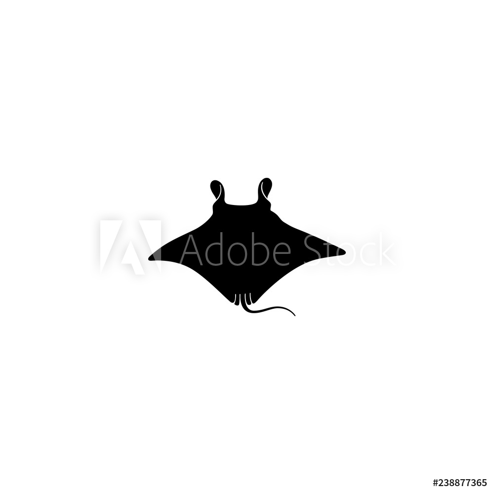 1000x1000 Photo Art Print Stingray Vector Icon Europosters