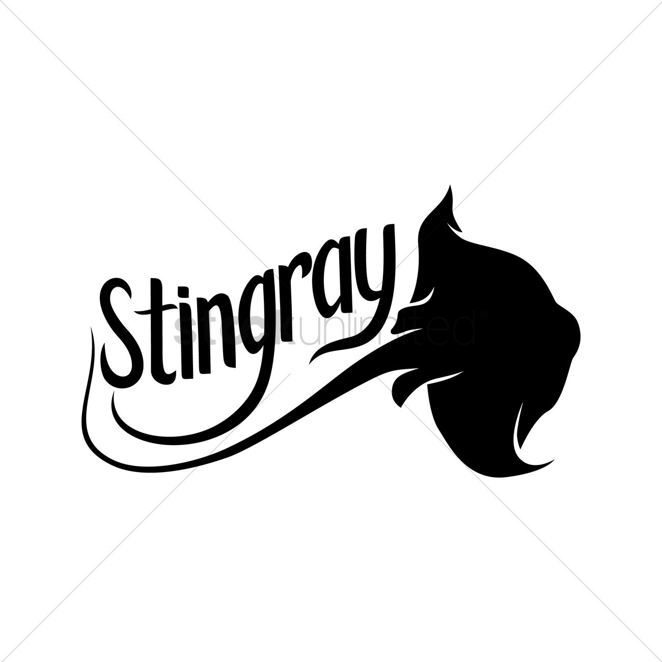 1300x1300 Stingray Vector Image