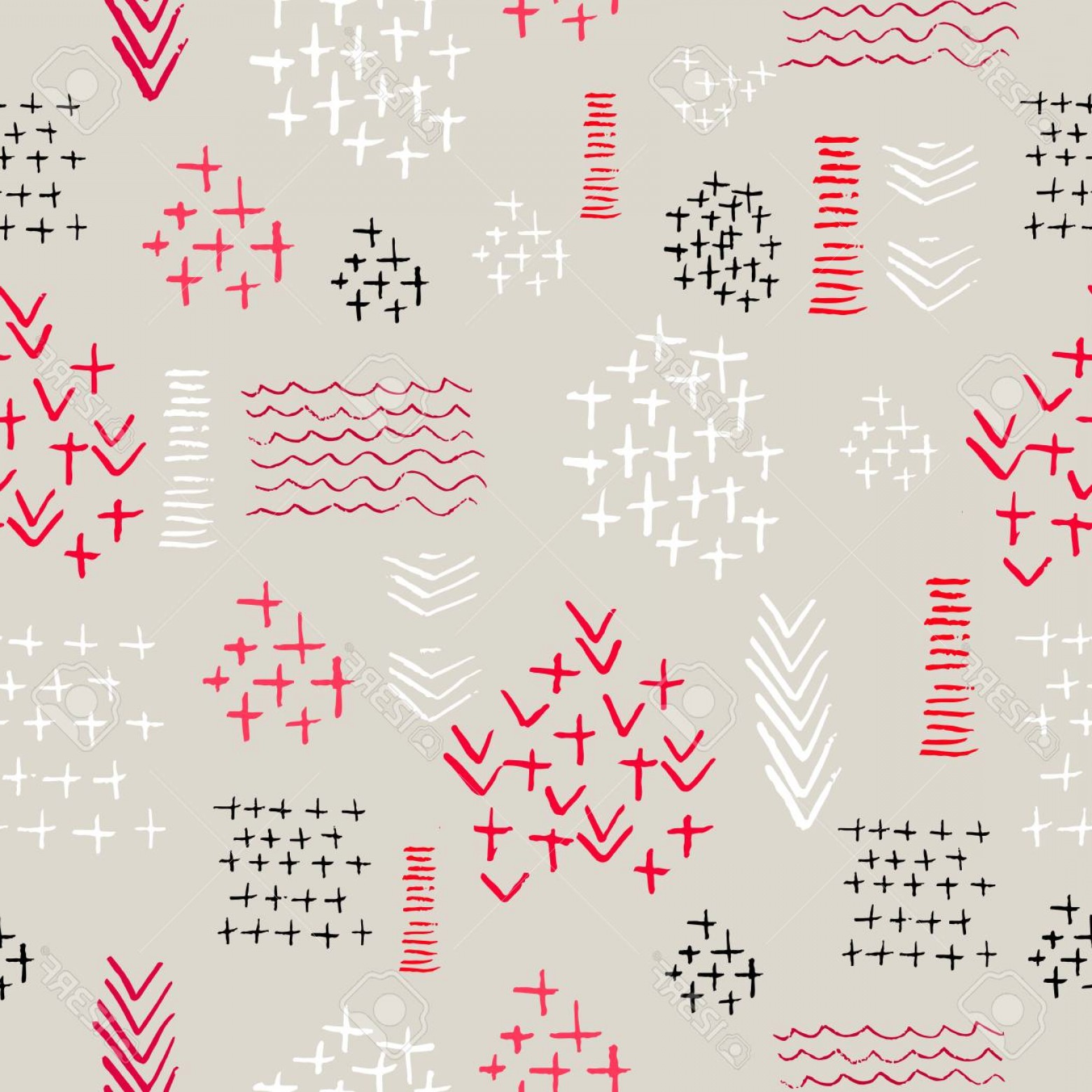 1560x1560 Photoseamless Pattern With Motifs Simulating Cross Stitch Vector