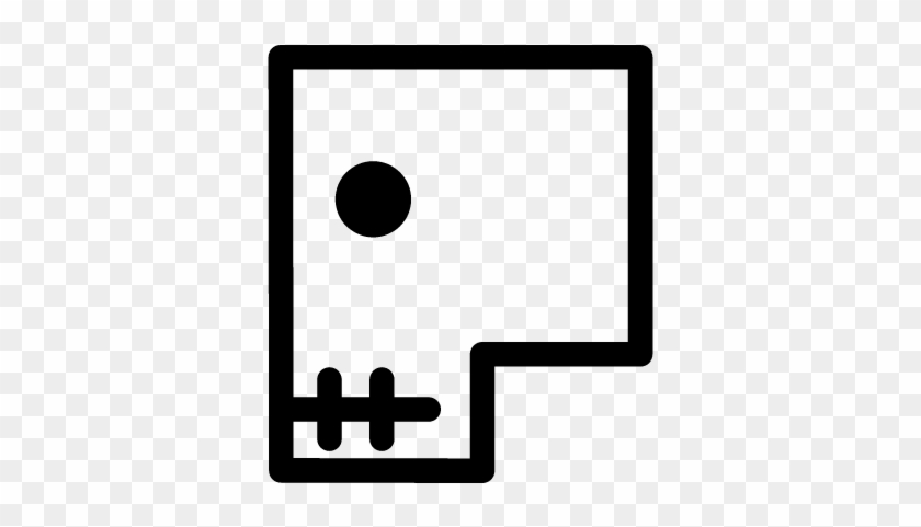 840x481 Polygon Shape Outline With Circle And Stitch Vector