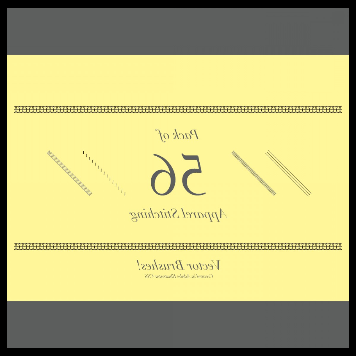 1200x1200 Pack Of Apparel Stitching Vector Brushes Geekchicpro