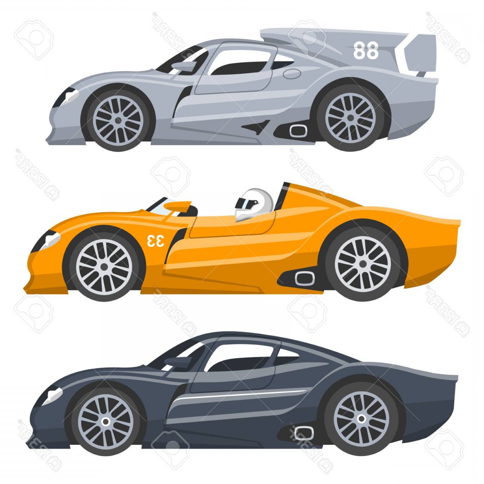 1560x1560 Photostock Vector Sport Race Car Vector Speed Automobile