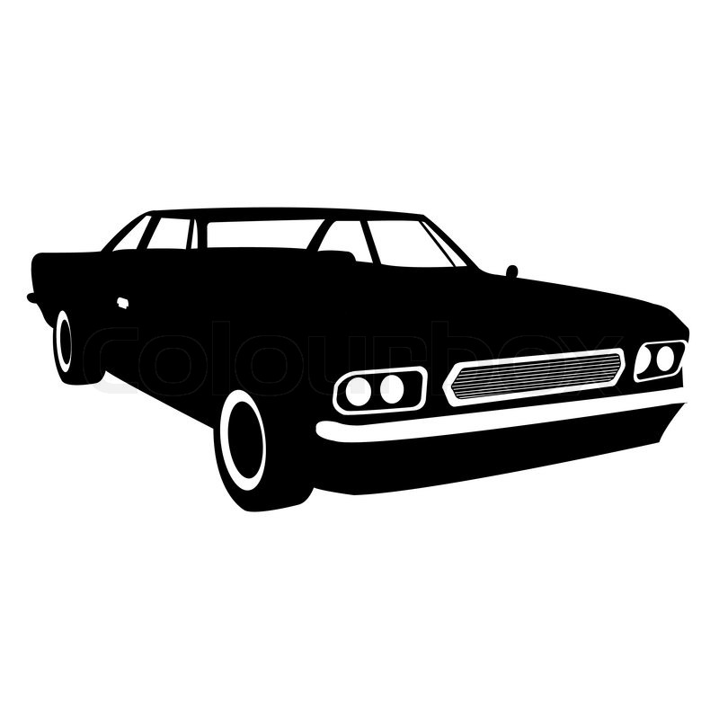 800x800 Black Gradiented Car, Vector Stock Vector Colourbox
