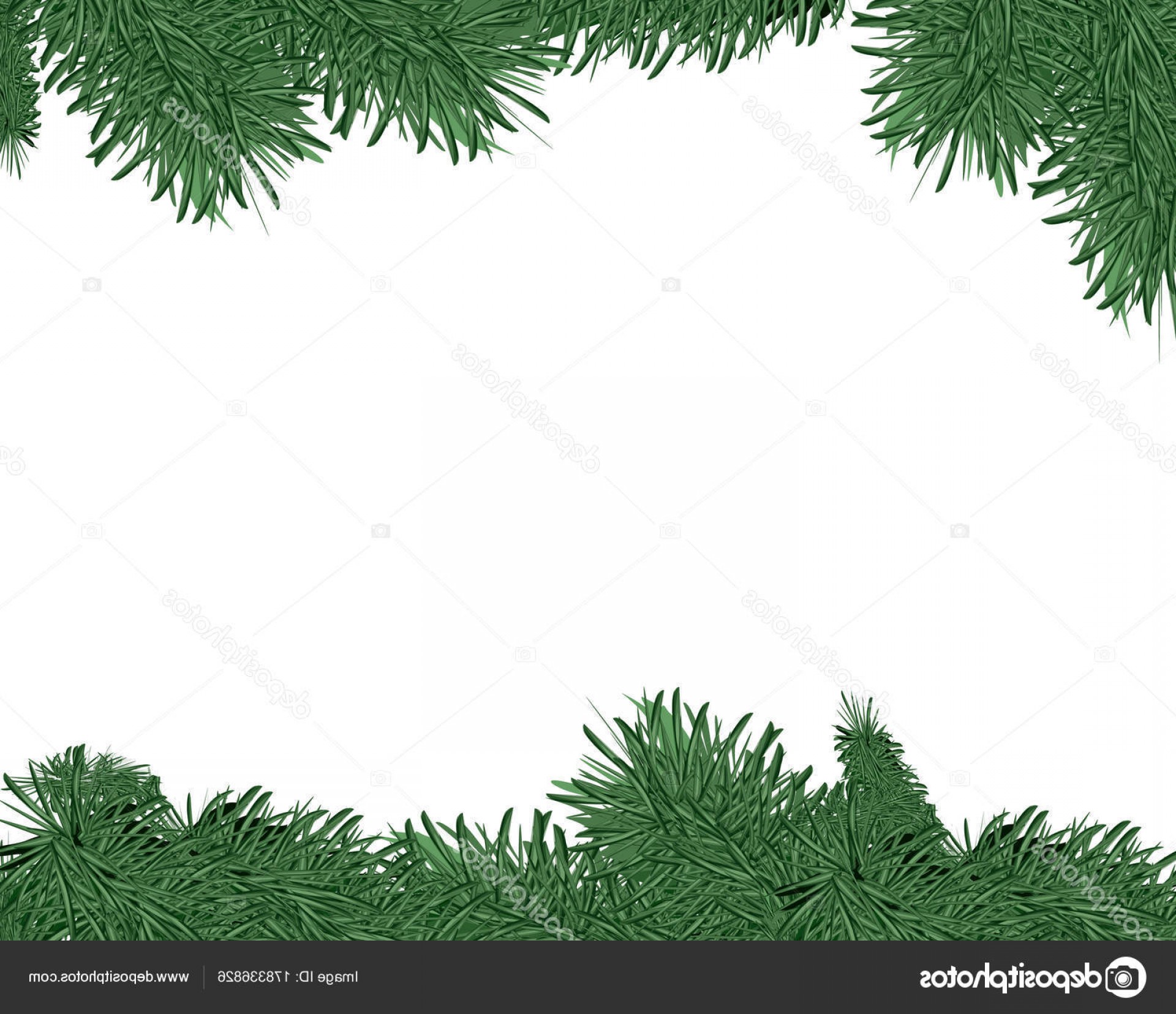 1920x1656 Stock Illustration Spruce Vector Frame Christmas Border Hoodamathrun