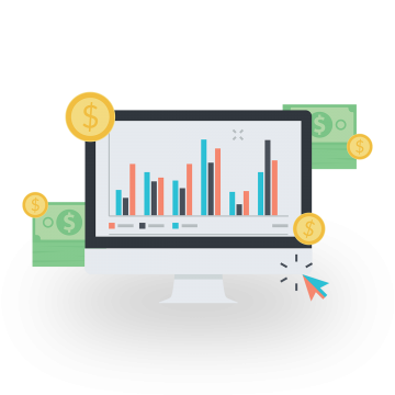 360x360 Stock Market Graph Png, Vector, And Clipart With Transparent
