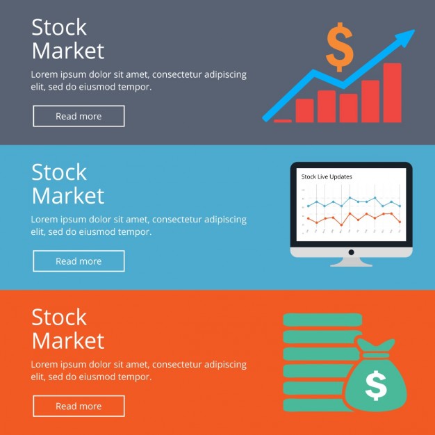 626x626 Stock Market Banner Vector Free Download
